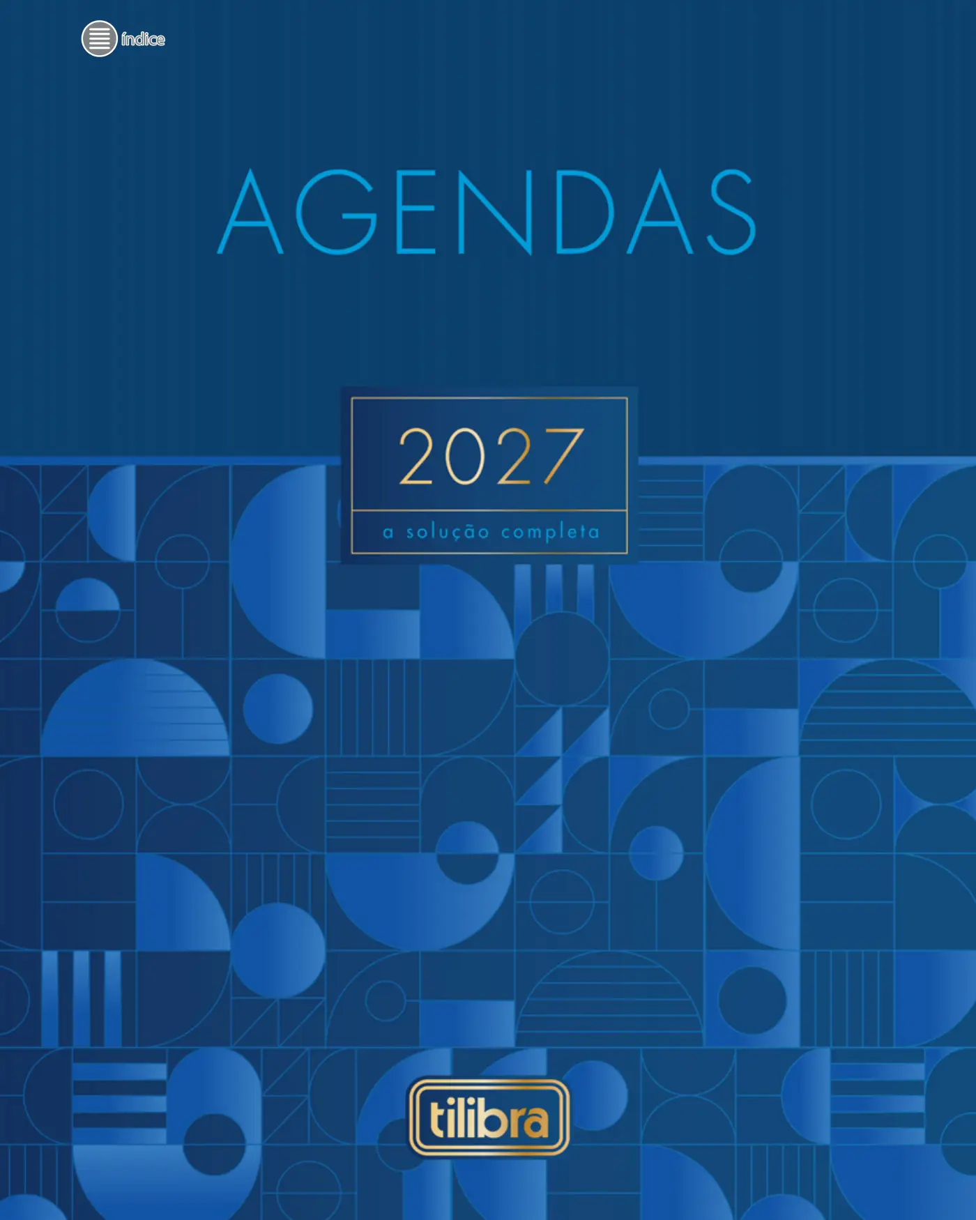 Capa do catálogo Tilibra Agendas 2027